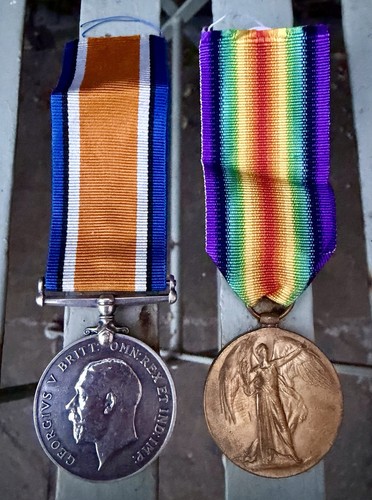 Ww1 medal pair 7th - medal, 1/7th