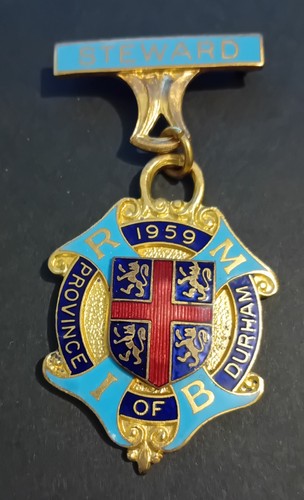 1959 enamel steward - enamel, medal